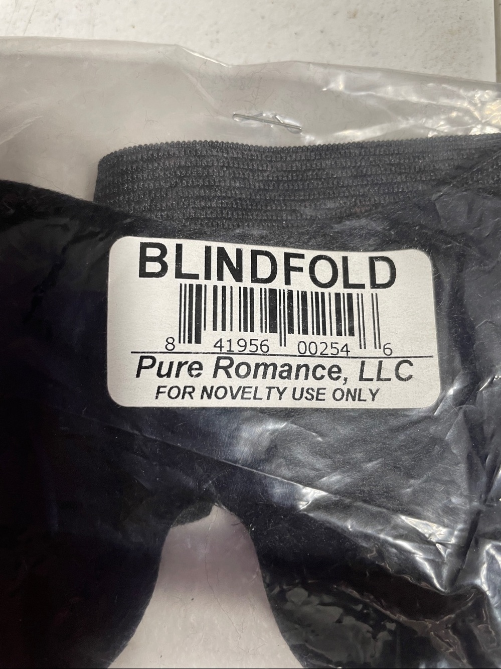 blindfold never opened